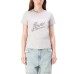 GUESS T-SHIRT GHIACCIO LOGO TRIANGOLO LOVE IN STRASS