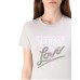 GUESS T-SHIRT GHIACCIO LOGO TRIANGOLO LOVE IN STRASS