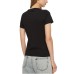 GUESS T-SHIRT NERA LOGO TRIANGOLO LOVE 
