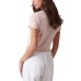 GUESS T-SHIRT ROSA LOGO TRIANGOLO STRASS