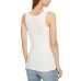 GUESS CANOTTA CHENILLE BIANCA CON LOGO RICAMATO
