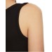 GUESS CANOTTA CHENILLE NERA CON LOGO RICAMATO 
