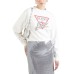 GUESS FELPA A MANICA LUNGA CREMA CON LOVE TRIANGLE