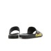 Versace Jeans Couture Ciabatta nera con stampa Logo Couture