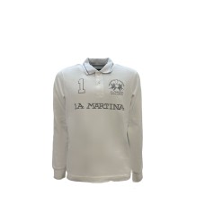 LA MARTINA MAN POLO HEAVY JERSEY Optic White/Silver  