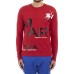LA MARTINA MAN T-SHIRT L/S PEACHED COTTON Barbados Cherry     