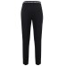 Versace Jeans Couture Pantalone in cady stretch Nero con stampa Logo Brush Couture All Over