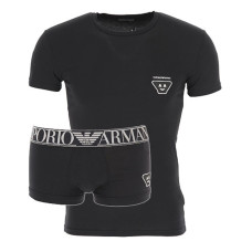 Emporio Armani Set T-shirt e Boxer con logo Aquila emoji