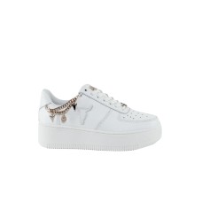 WINDSORSMITH RELEASE SNEAKER PLATFORM IN LEATHER WHITE GOLD