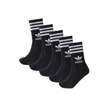 Adidas Originals Calze Unisex nere con logo a contrasto 