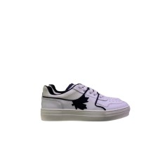 Dsquared2 Sneakers in pelle Bianca con inserti in tessuto