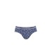 Emporio Armani Set 3 Slip in cotone stretch con vita elastica e logo lettering 1117342R71796835