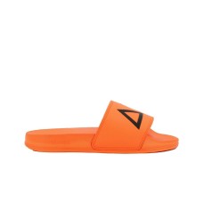 SUN68 CIABATTA ARANCIO FLUO DA UOMO CON LOGO NERO 
