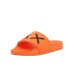 SUN68 CIABATTA ARANCIO FLUO DA UOMO CON LOGO NERO 