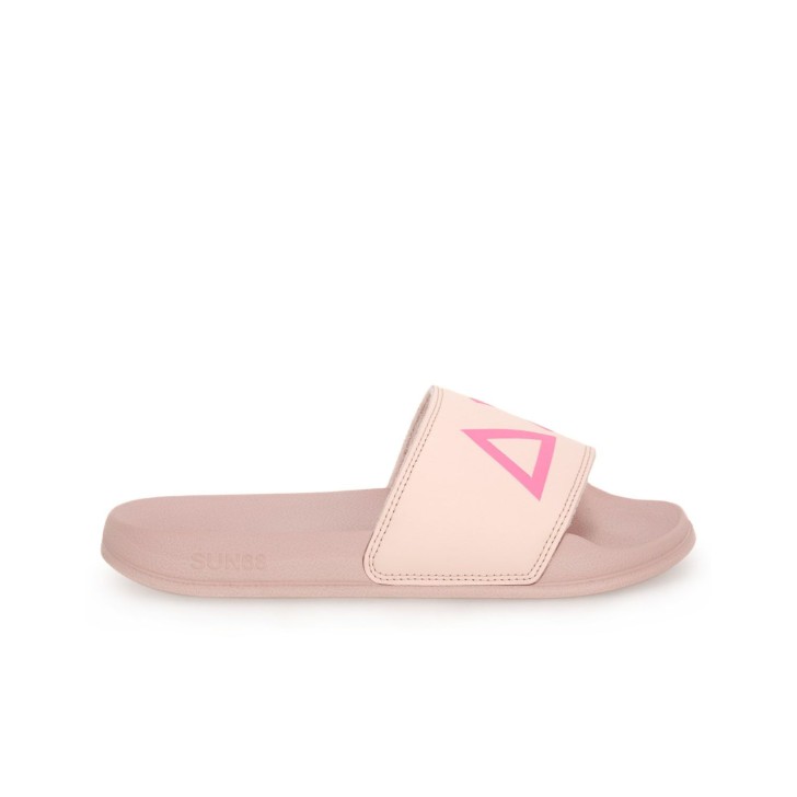 SUN68 CIABATTA ROSA DA DONNA  CON LOGO FUCSIA 