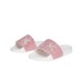 SUN68 CIABATTA DA DONNA BIANCA CON DETTAGLI STRASS ROSA 
