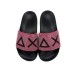 SUN68 CIABATTA DA DONNA NERA CON DETTAGLI STRASS FUCSIA 