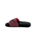 SUN68 CIABATTA DA DONNA NERA CON DETTAGLI STRASS FUCSIA 