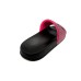 SUN68 CIABATTA DA DONNA NERA CON DETTAGLI STRASS FUCSIA 