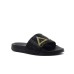 SUN68 CIABATTA DA DONNA NERA CON DETTAGLI STRASS 