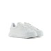 EMPORIO ARMANI SNEAKER BIANCA IN PELLE BOTTALATA 