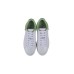 EMPORIO ARMANI SNEAKER BIANCA CON LOGO LETTERING GOMMATO VERDE E LOGO AQUILA