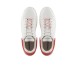 EMPORIO ARMANI SNEAKER IN LEATHER WHITE CON RETRO GOMMATO ORANGE CON LOGO AQUILA	