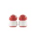 EMPORIO ARMANI SNEAKER IN LEATHER WHITE CON RETRO GOMMATO ORANGE CON LOGO AQUILA	