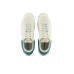 EMPORIO ARMANI SNEAKER IN PELLE CON RETRO SEMITRASPARENTE TURCHESE CON LOGO AQUILA E SUOLA ZIGRINATA 