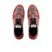 EMPORIO ARMANI SNEAKER IN MESH GREY CON DETTAGLI SUEDE ORANGE E MAXI PATCH AQUILA