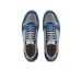 EMPORIO ARMANI SNEAKER IN MESH GREY CON DETTAGLI SUEDE BLUE E MAXI PATCH AQUILA	