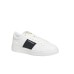 EMPORIO ARMANI SNEAKER BIANCA CON INSERTO NERO E LOGO LETTERING