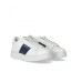 EMPORIO ARMANI SNEAKER BIANCA CON INSERTO BLU E LOGO LETTERING