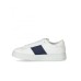 EMPORIO ARMANI SNEAKER BIANCA CON INSERTO BLU E LOGO LETTERING