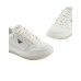 EMPORIO ARMANI SNEAKER IN SAFFIANO RIGENERATO E DETTAGLI IN NYLON CON LOGO EAGLE IN METALLO 