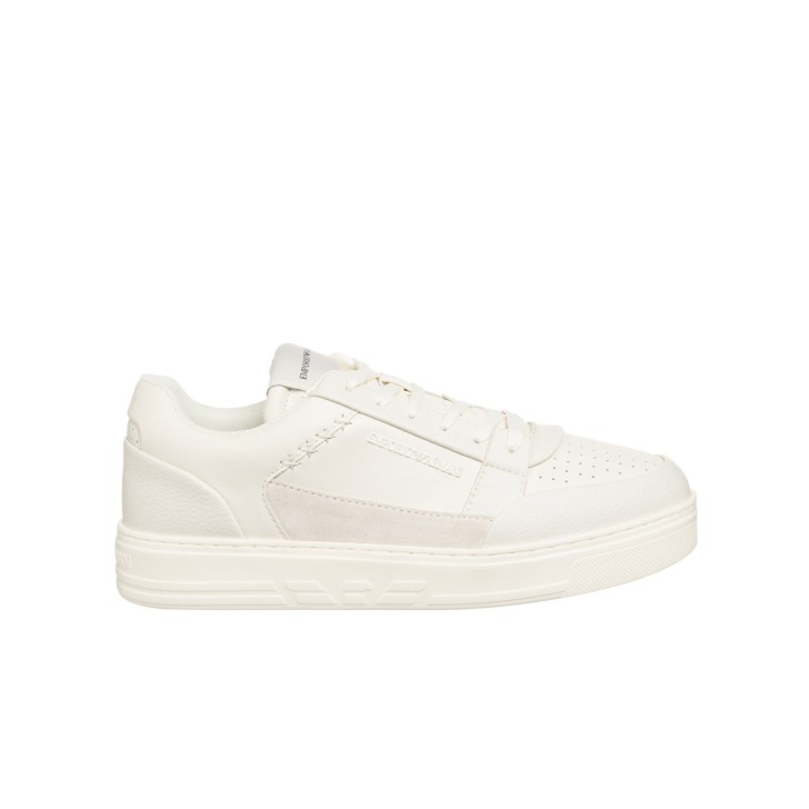 EMPORIO ARMANI SNEAKER CON LOGO LETTERING LATERALE