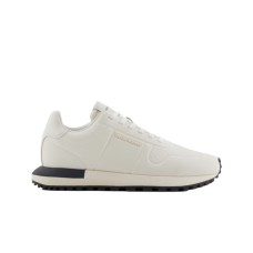 EMPORIO ARMANI SNEAKER IN LEATHER CON DETTAGLI TERMOFORMATI