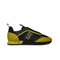 EA7 EMPORIO ARMANI SNEAKER IN TESSUTO BLACK/YELLOW