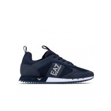 EA7 Emporio Armani Sneakers Blu da Uomo con logo a contrasto