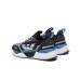 EA7 Emporio Armani Sneakers da Uomo Nera con inserti blu 