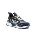 EA7 Emporio Armani Sneakers da Uomo Nera con inserti blu 