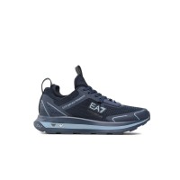 EA7 Emporio Armani Sneakers Blu da Uomo con logo a contrasto 