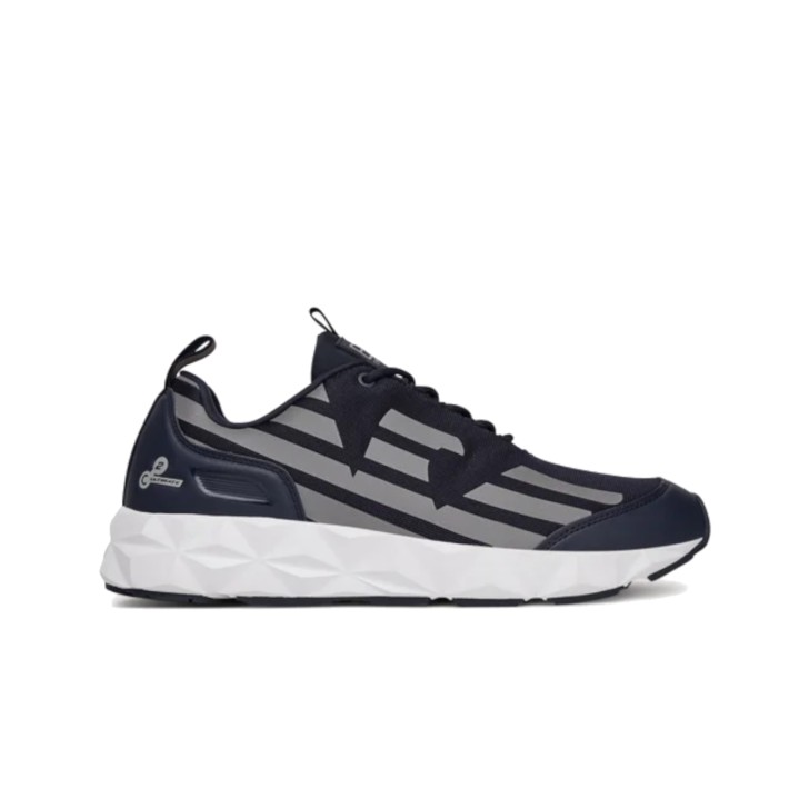 EA7 EMPORIO ARMANI SNEAKER IN MESH ULTIMATE C2 KOMBAT CORE BLUE