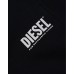 Diesel pantaloni di tuta neri con logo lettering 