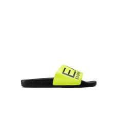 EA7 EMPORIO ARMANI CIABATTA UNISEX NERA E GIALLA  