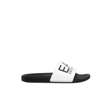 EA7 EMPORIO ARMANI CIABATTA UNISEX NERA CON FASCIA BIANCA 