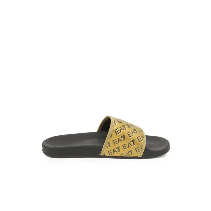 EA7 EMPORIO ARMANI SHOES BEACHWEAR NERE E ORO 