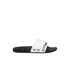 EA7 EMPORIO ARMANI CIABATTA DA UOMO BIANCA E NERA 