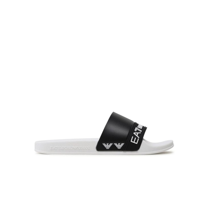 EA7 EMPORIO ARMANI CIABATTA BIANCA E NERA 