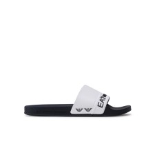 EA7 EMPORIO ARMANI CIABATTA BLU E BIANCA 
